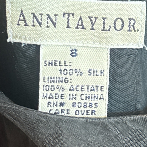 Vintage 90s Black 100% Silk Floral Mini Dress, LBD - Picture 6 of 9